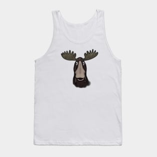 Cute Moose Drawing Tank Top